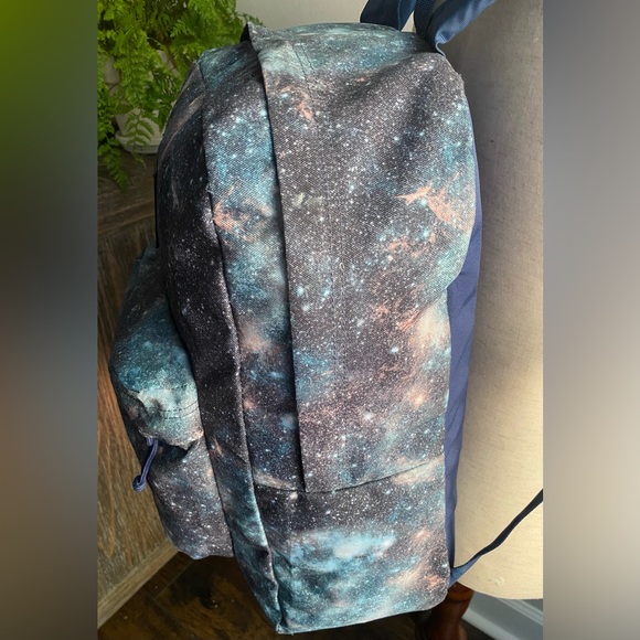 Vintage Jansport Classic Galaxy Backpack Large Student Bag Blue Y2K Backpack - Picture 7 of 14